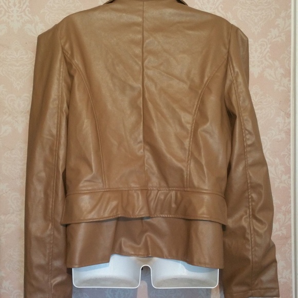 New Light‎ Womens Moto Jacket Vogue Lapel Long - Picture 3 of 8